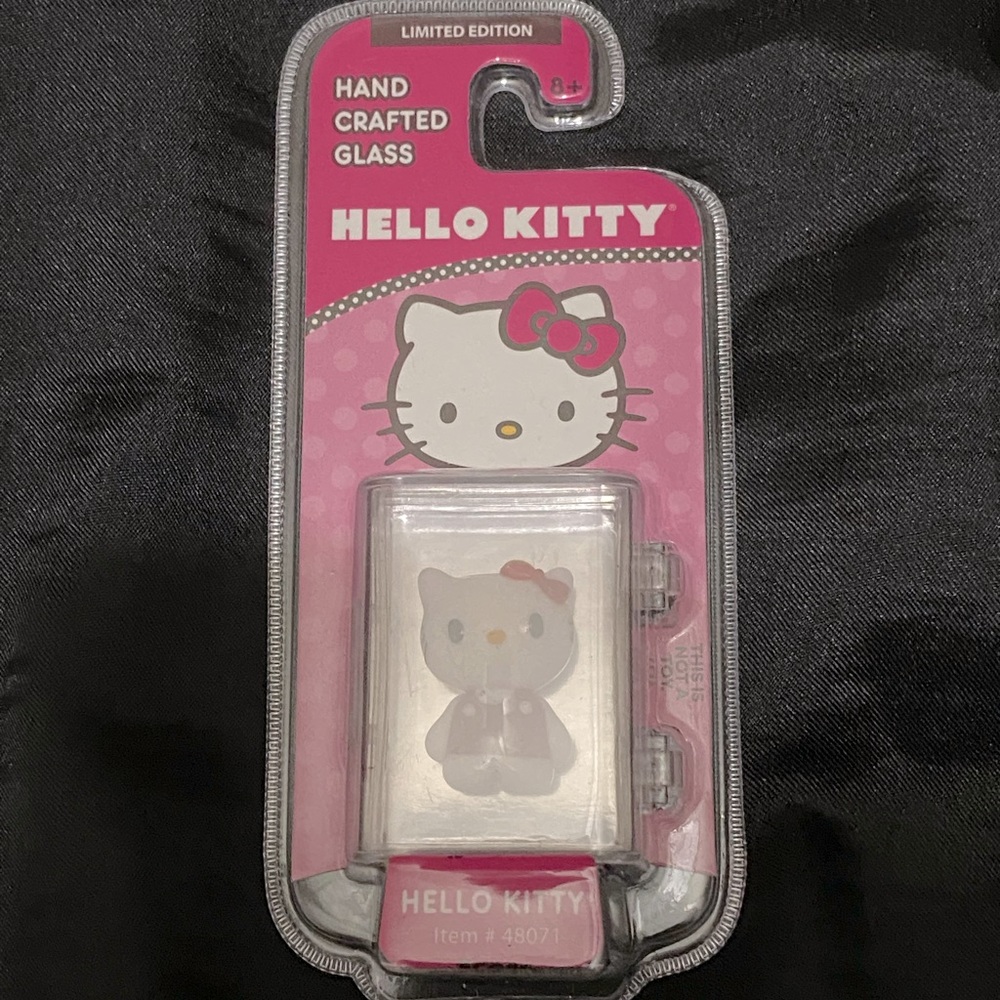 Hello kitty glass figure RARE